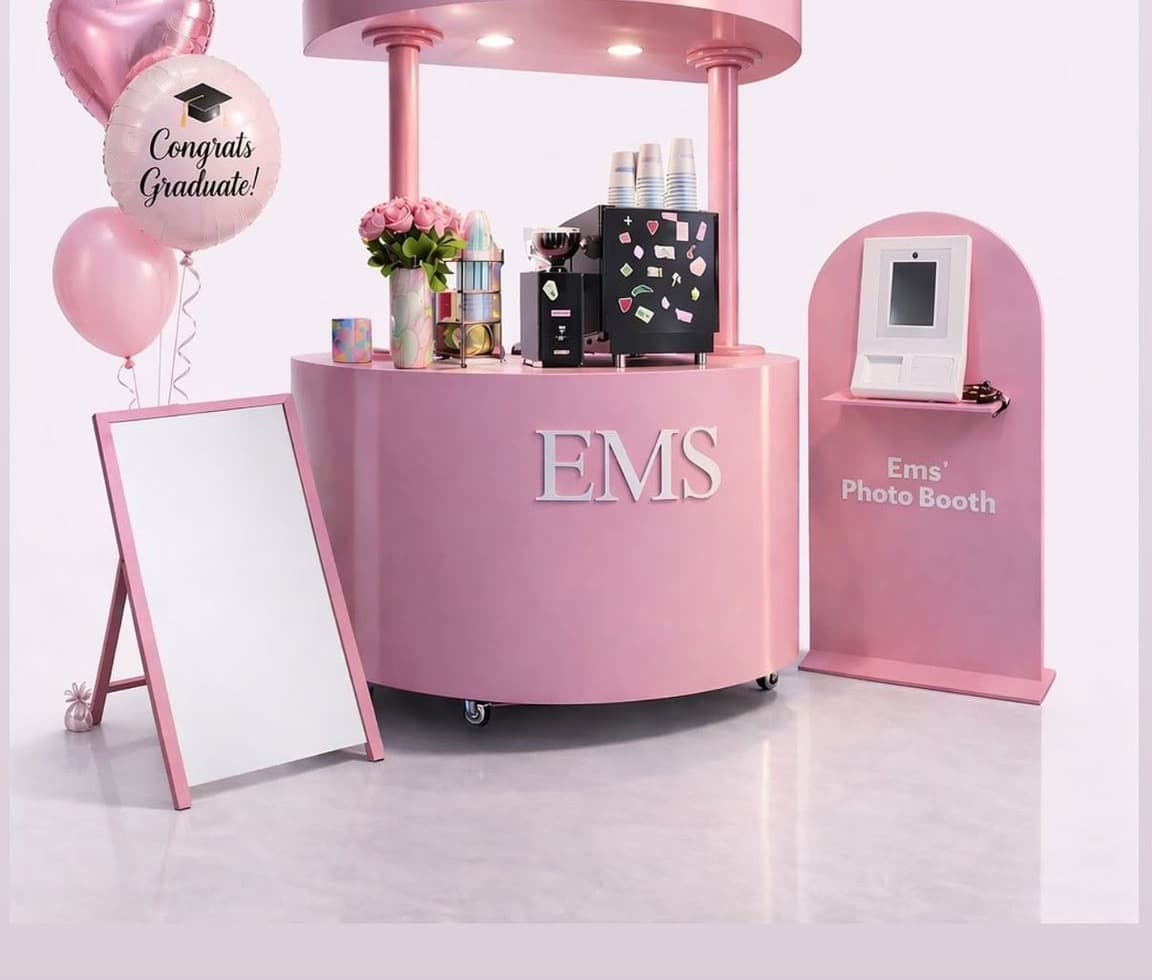 EMS cart and photobooth graduation offer